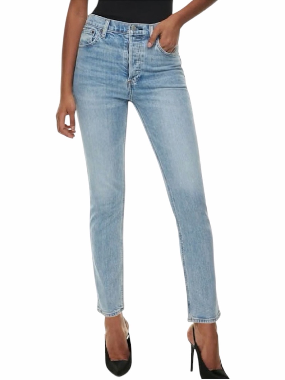Denim Forum The Yoko High Rise Slim Blue Jeans Size 28